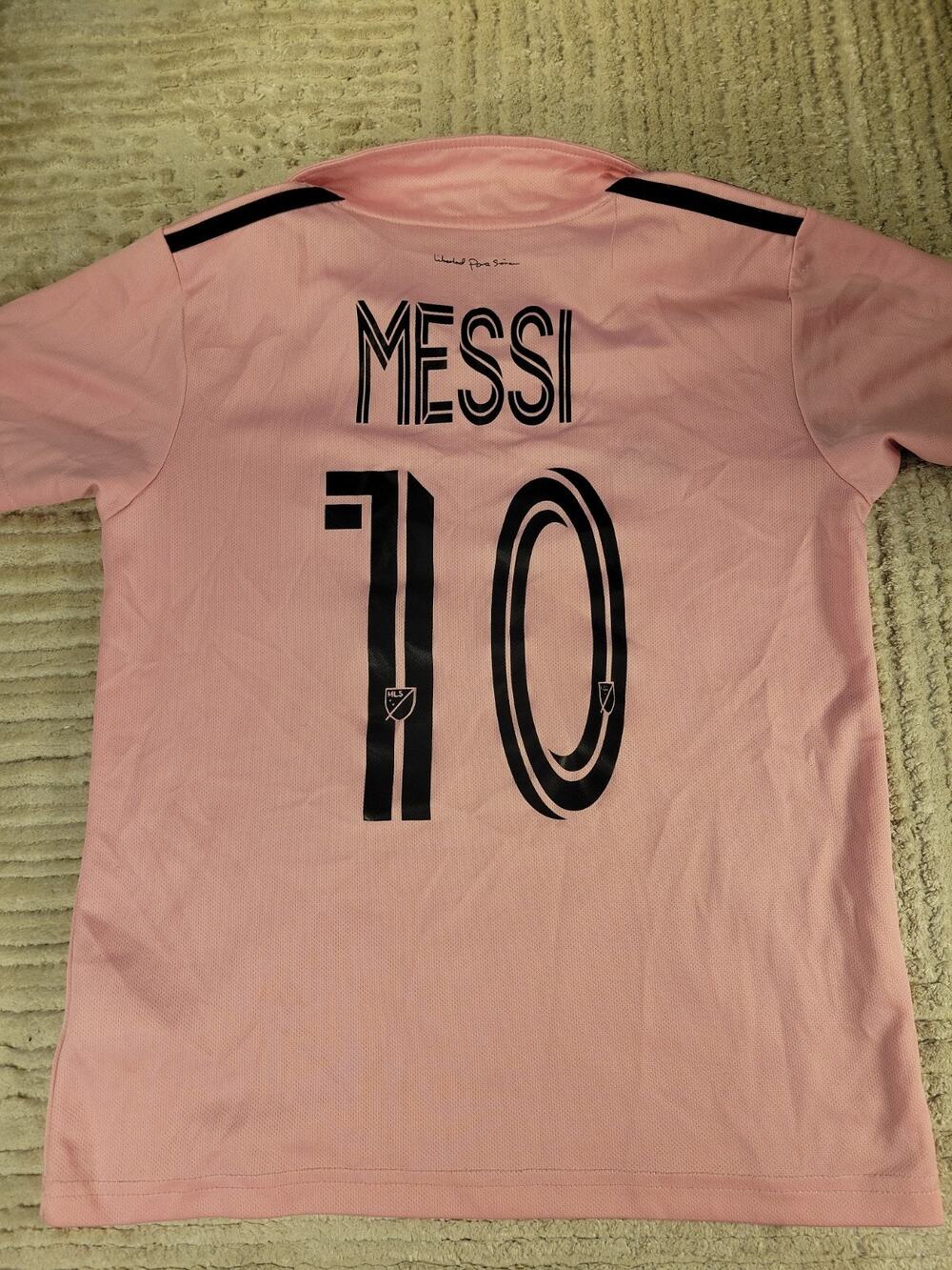 Adidas Lionel Messi Miami FC Soccer Jersey Futbol Polo Shirt Youth Medium 26